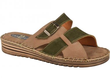 Παντόφλες γυναικείες | Δερμάτινες | Υφαντίδης | 111303 | Καφέ - Υφαντίδης - 